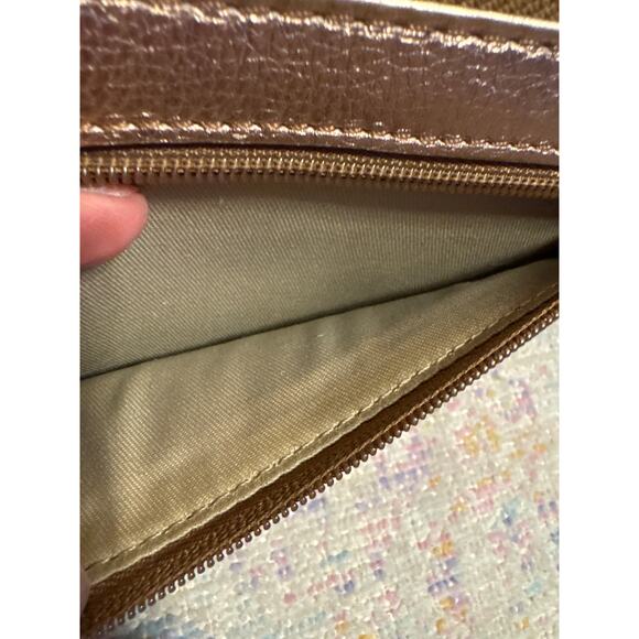 FOSSIL Soft Metallic Rose Gold Leather Zip Long Wallet Cardholder - Picture 8 of 11